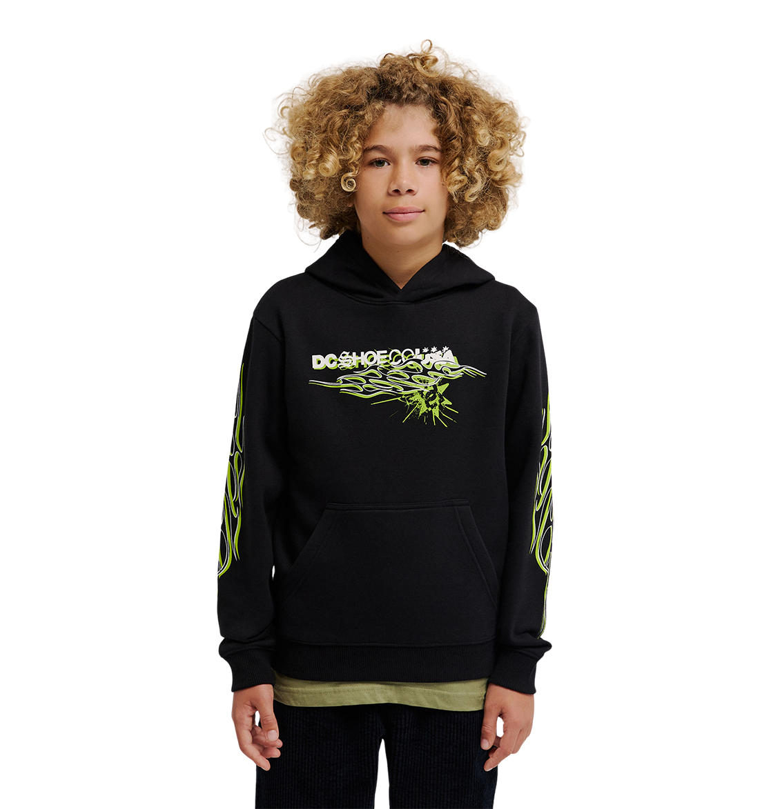Kids' Side Flame Hoodie