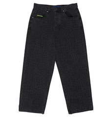 Men's Baggy Denim Snake Print Pants